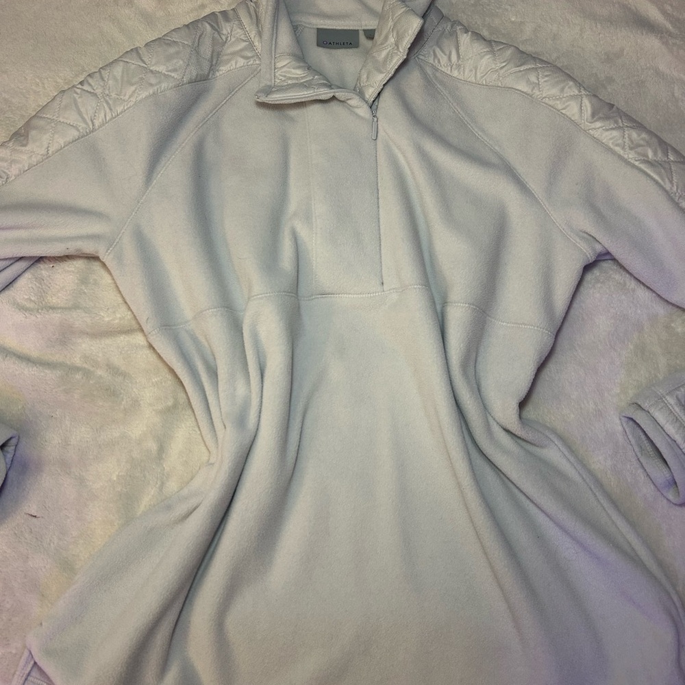 Athleta Light Gray Pullover Jacket